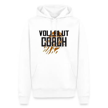Vollblut Coach Basketball Trainer - Männer Premium Bio Hoodie - Weiß - Vorne - Nico (187cm)