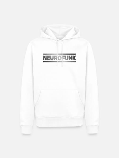Neurofunk DNB Drum n Bass Junglist - Men’s Premium Organic Hoodie - white