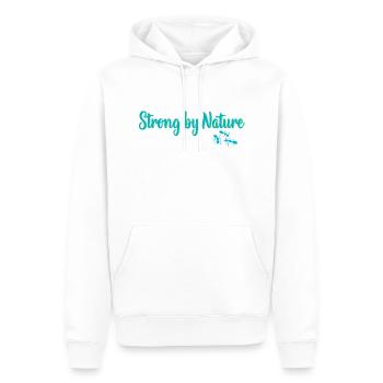 Fort par nature - Sweat à capuche Premium bio Homme - blanc - Devant - Nico (187cm)