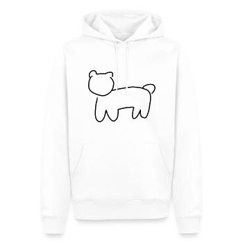 Bear Animal Symbol - Men’s Premium Organic Hoodie - white - Front - Nico (187cm)