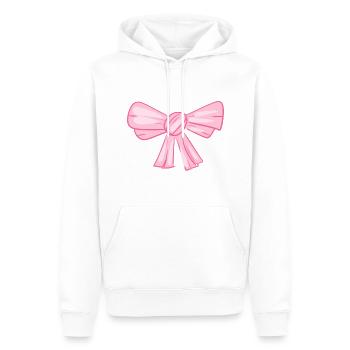 rosa schleife symbol fliege - Männer Premium Bio Hoodie - Weiß - Vorne - Nico (187cm)