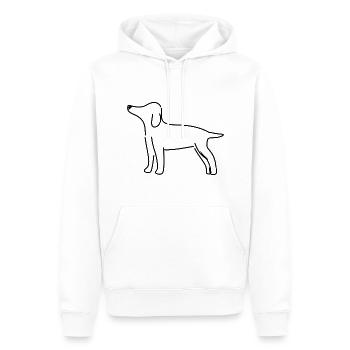 Symbole de chien Animal Animal Pet Cartoon - Sweat à capuche Premium bio Homme - blanc - Devant - Nico (187cm)