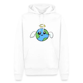 Engel Erde Welt Flügel Frieden - Männer Premium Bio Hoodie - Weiß - Vorne - Nico (187cm)