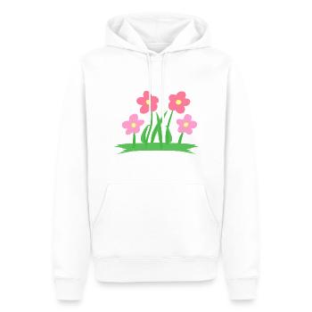 Fleurs Fleur Symbole Plante - Sweat à capuche Premium bio Homme - blanc - Devant - Nico (187cm)