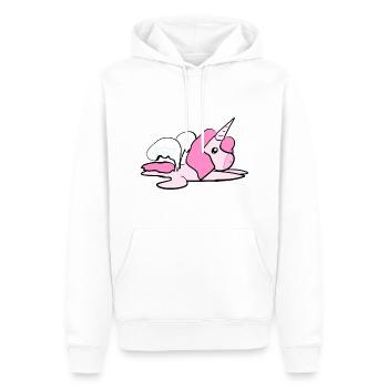 Einhorn Tier Pink Symbol Engel Flügel - Männer Premium Bio Hoodie - Weiß - Vorne - Nico (187cm)