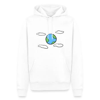 Earth Sky Clouds Symbol - Men’s Premium Organic Hoodie - white - Front - Nico (187cm)