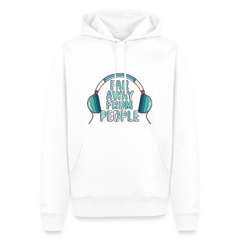 Kopfhörer - Männer Premium Bio Hoodie - Weiß - Vorne - Nico (187cm)