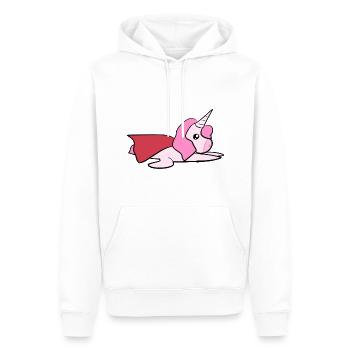 Einhorn fliegen Symbol Held Heldin - Männer Premium Bio Hoodie - Weiß - Vorne - Nico (187cm)