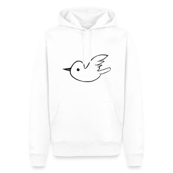 Symbole volant d’ailes d’oiseau d’animal - Sweat à capuche Premium bio Homme - blanc - Devant - Nico (187cm)