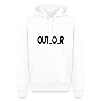 Outdoor - Männer Premium Bio Hoodie - Weiß - Vorne - Nico (187cm)