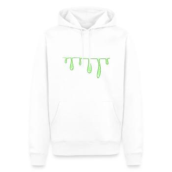grüner schleim linie strich schleimig - Männer Premium Bio Hoodie - Weiß - Vorne - Nico (187cm)