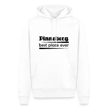 Pinneberg - Stadt best place ever - Männer Premium Bio Hoodie - Weiß - Vorne - Nico (187cm)