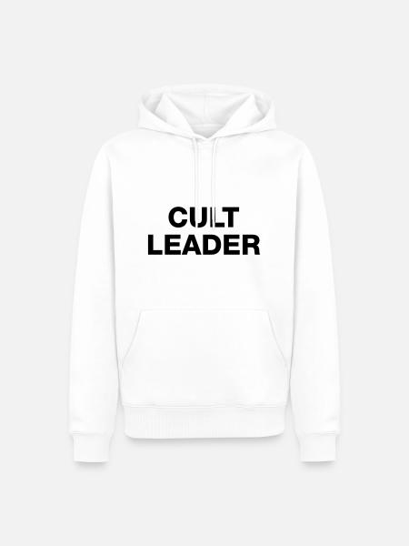 CULT LEADER - Men’s Premium Organic Hoodie - white