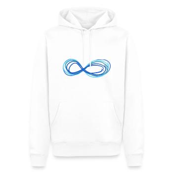 unendlich unendlichkeit - Männer Premium Bio Hoodie - Weiß - Vorne - Nico (187cm)