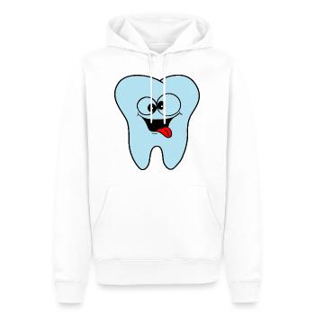 Zahnarztpraxis Logo Zahn - Männer Premium Bio Hoodie - Weiß - Vorne - Nico (187cm)