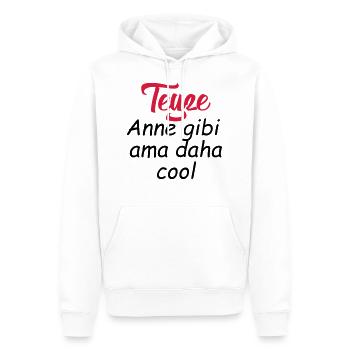 Teyze anne gibi ama daha cool - Sweat à capuche Premium bio Homme - blanc - Devant - Nico (187cm)