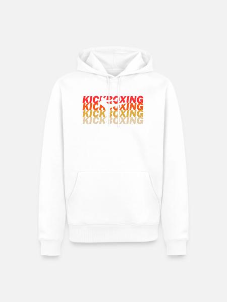 Kickboxing - Männer Premium Bio Hoodie - Weiß