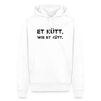 Et kütt wie et küt Köln Proverbes - Sweat à capuche Premium bio Homme - blanc - Devant - Nico (187cm)