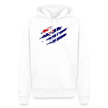 Australien Flagge Kratzer Krallen Cut Down Under - Männer Premium Bio Hoodie - Weiß - Vorne - Nico (187cm)