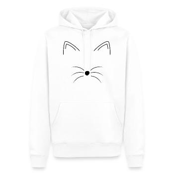 Katze - Männer Premium Bio Hoodie - Weiß - Vorne - Nico (187cm)