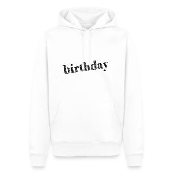 JAHRESTAG. ALLES GUTE ZUM GEBURTSTAG!. ALLES GUTE ZUM GEBURTSTAG!. - Männer Premium Bio Hoodie - Weiß - Vorne - Nico (187cm)