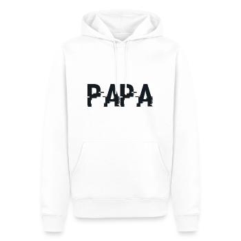 Papa-Geschenk - Der beste Papa - Männer Premium Bio Hoodie - Weiß - Vorne - Nico (187cm)