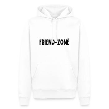 friend-zoné - Sweat à capuche Premium bio Homme - blanc - Devant - Nico (187cm)