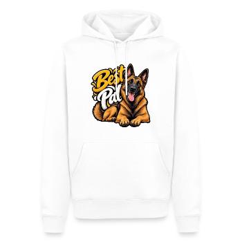 Belgischer Schäferhund - Männer Premium Bio Hoodie - Weiß - Vorne - Nico (187cm)
