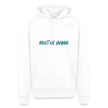 OMA. MUTTERTAG. ALLES GUTE ZUM OMA-TAG. ICH LIEBE DICH - Männer Premium Bio Hoodie - Weiß - Vorne - Nico (187cm)