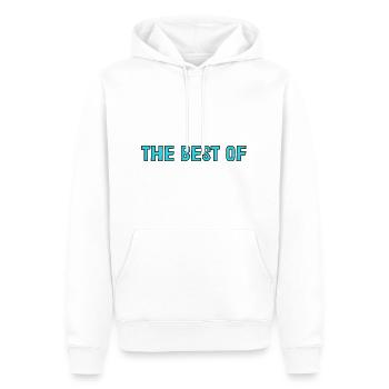 MAÎTRESSE. MAITRE. MERCI. MERCI MAÎTRESSE. MAITRE - Sweat à capuche Premium bio Homme - blanc - Devant - Nico (187cm)