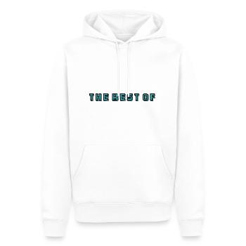 MERCI. MAÎTRESSE. MAÎTRE. MERCI MAÎTRESSE. MAITRE - Sweat à capuche Premium bio Homme - blanc - Devant - Nico (187cm)