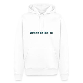 RETIREMENT. RETIREMENT. RETIRED. RETIREMENT - Men’s Premium Organic Hoodie - white - Front - Nico (187cm)