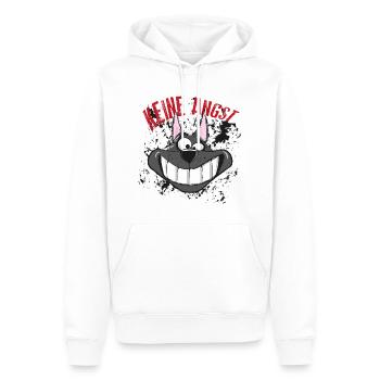 Doggy Smile.Comic Hund.Tier.Lächeln - Männer Premium Bio Hoodie - Weiß - Vorne - Nico (187cm)
