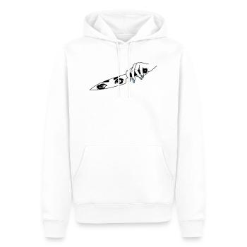 Bad woman - Men’s Premium Organic Hoodie - white - Front - Nico (187cm)