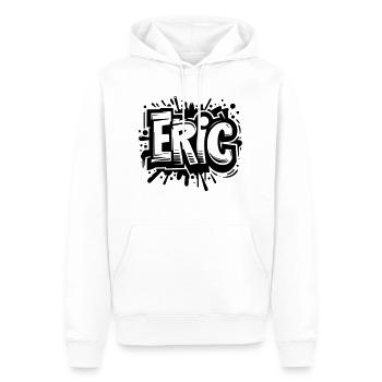 Eric Name Vorname Graffiti - Männer Premium Bio Hoodie - Weiß - Vorne - Nico (187cm)