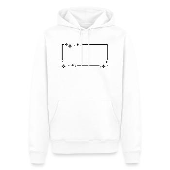 Sternchen Sterne Rahmen - Männer Premium Bio Hoodie - Weiß - Vorne - Nico (187cm)