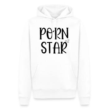 porn star - Men’s Premium Organic Hoodie - white - Front - Nico (187cm)