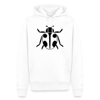 Coccinelle - Sweat à capuche Premium bio Homme - blanc - Devant - Nico (187cm)