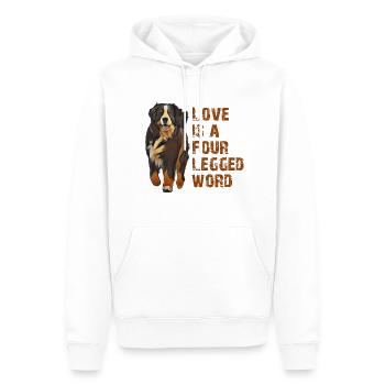 Berner Sennenhund - Männer Premium Bio Hoodie - Weiß - Vorne - Nico (187cm)