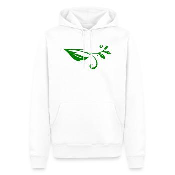 Schnörkel Ranke - Männer Premium Bio Hoodie - Weiß - Vorne - Nico (187cm)