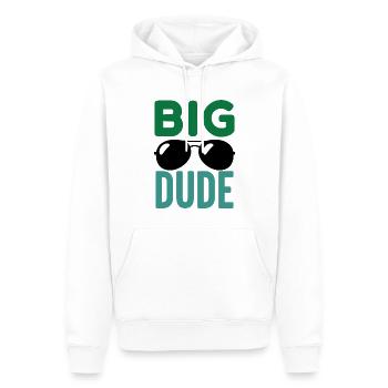 Big Dude - Men’s Premium Organic Hoodie - white - Front - Nico (187cm)