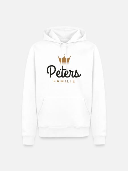 Peters-Familie - Männer Premium Bio Hoodie - Weiß