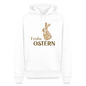 Frohe-Ostern - Männer Premium Bio Hoodie - Weiß - Vorne - Nico (187cm)
