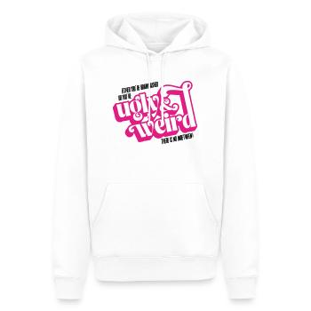 Citation du film : lavage de cerveau ou moche et bizarre ! - Sweat à capuche Premium bio Homme - blanc - Devant - Nico (187cm)