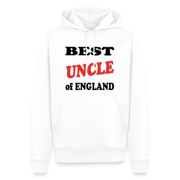 Best UNCLE - Sweat à capuche Premium bio Homme - blanc - Devant - Nico (187cm)
