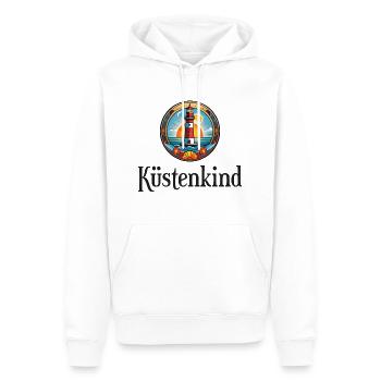 Küstenkind - Männer Premium Bio Hoodie - Weiß - Vorne - Nico (187cm)