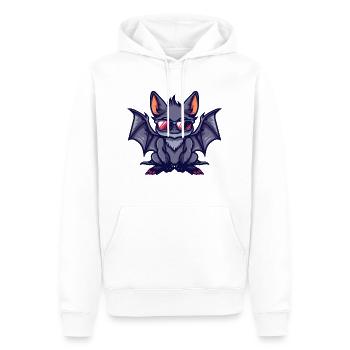 Fledermaus Comic Cool - Männer Premium Bio Hoodie - Weiß - Vorne - Nico (187cm)
