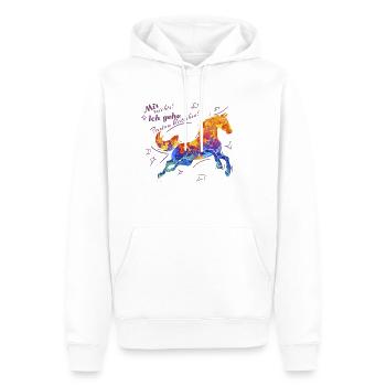 Farben klatschen - Männer Premium Bio Hoodie - Weiß - Vorne - Nico (187cm)