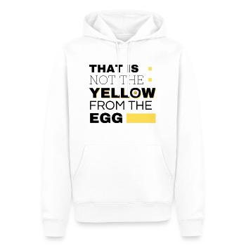 Not the Yello from the Egg - Männer Premium Bio Hoodie - Weiß - Vorne - Nico (187cm)