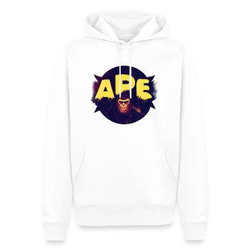 Ape - Männer Premium Bio Hoodie - Weiß - Vorne - Nico (187cm)